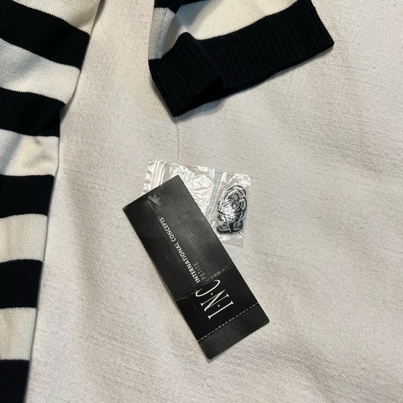 INC International Concepts (NWT) Striped Cowl Neck Sweater Size Large - Picture 7 of 8